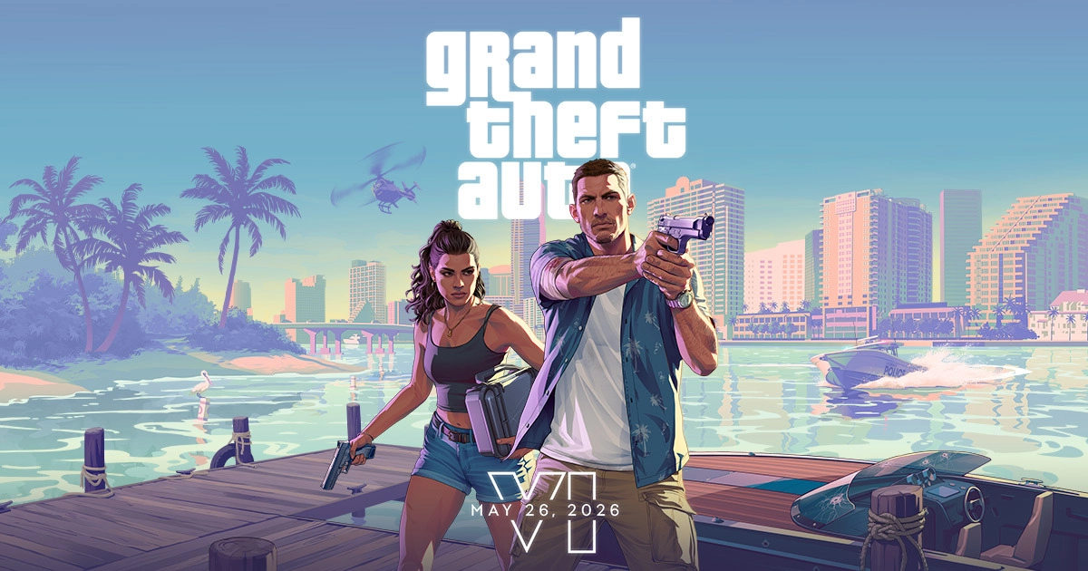 کاور بازی gta vi با شخصیت لوسیا و جیسون